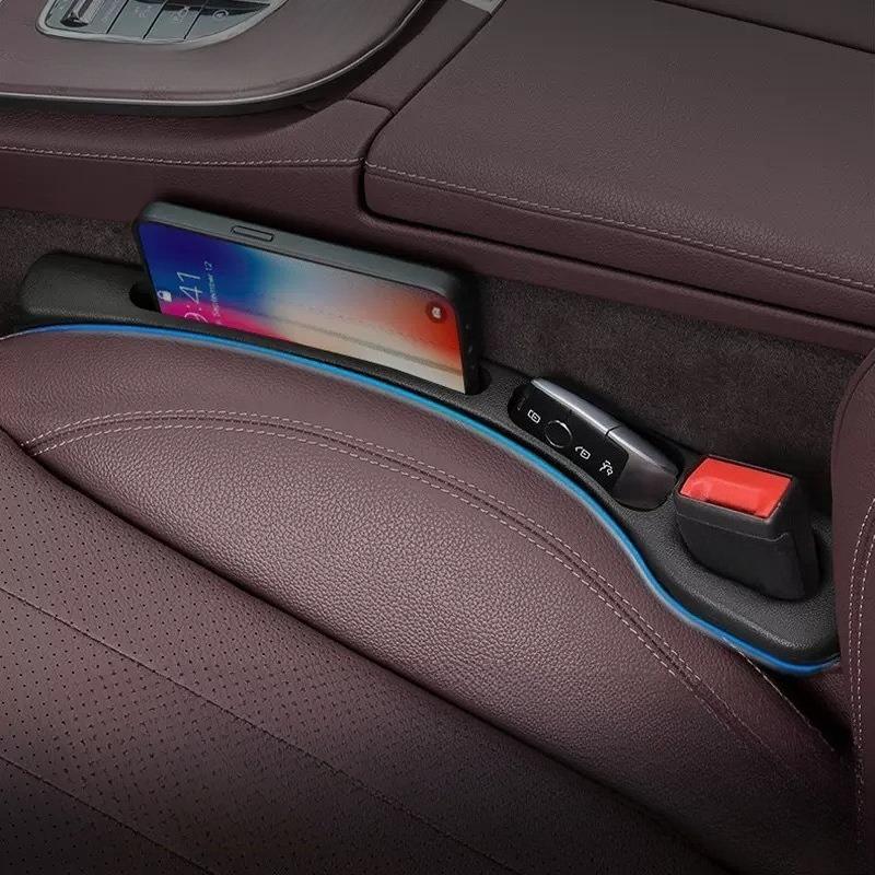 2pcs Universal Car Seat Gap Plug Strip Side Seam Car Gap Filler Leak Proof Seat Gap Storage Organizer Interior Decoration