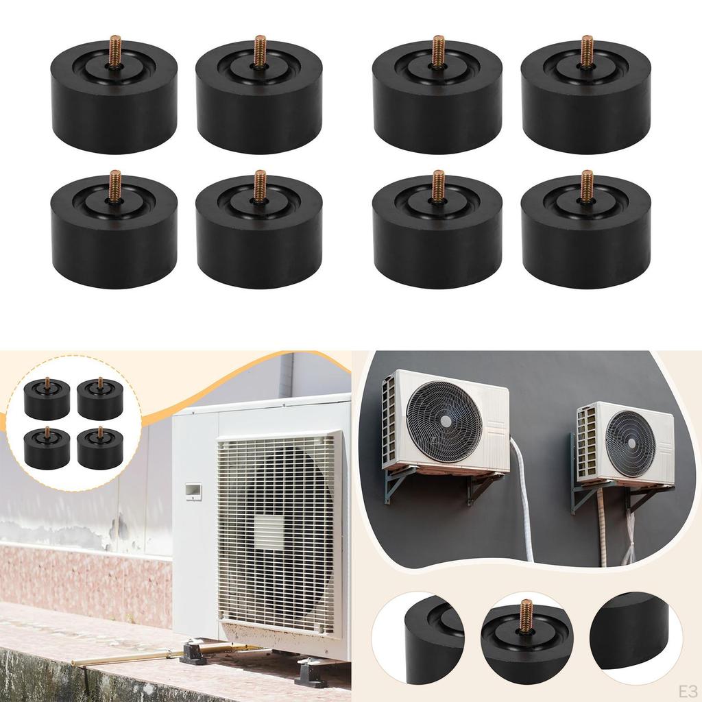 4 Klimaanlagen-Dämpfungspads, Anti-Vibrations-Premium-Rundlager für Außengerät,