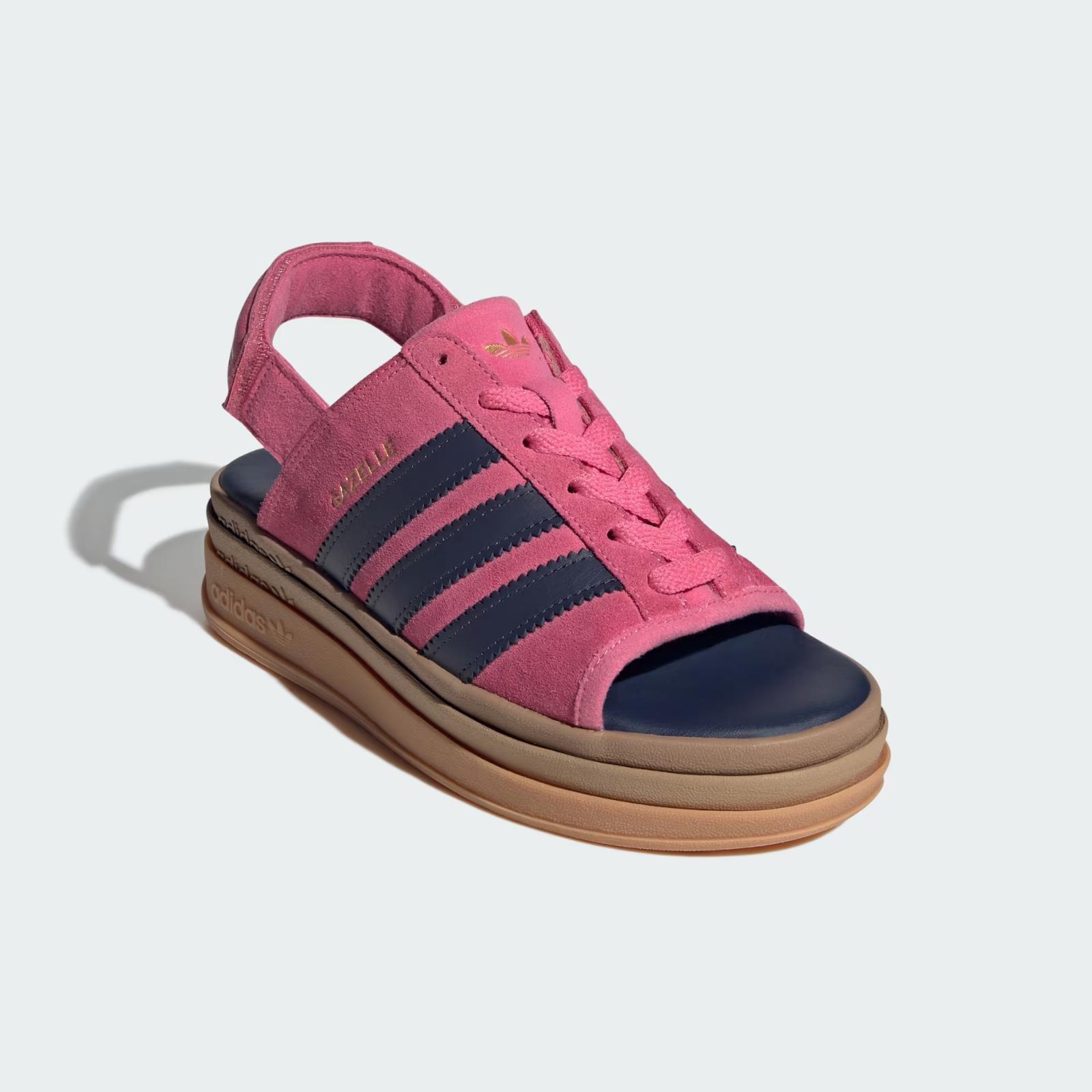 KK4221 adidas Gazelle Bold Sandal Pink Fusion Shadow Navy (Women s) 5