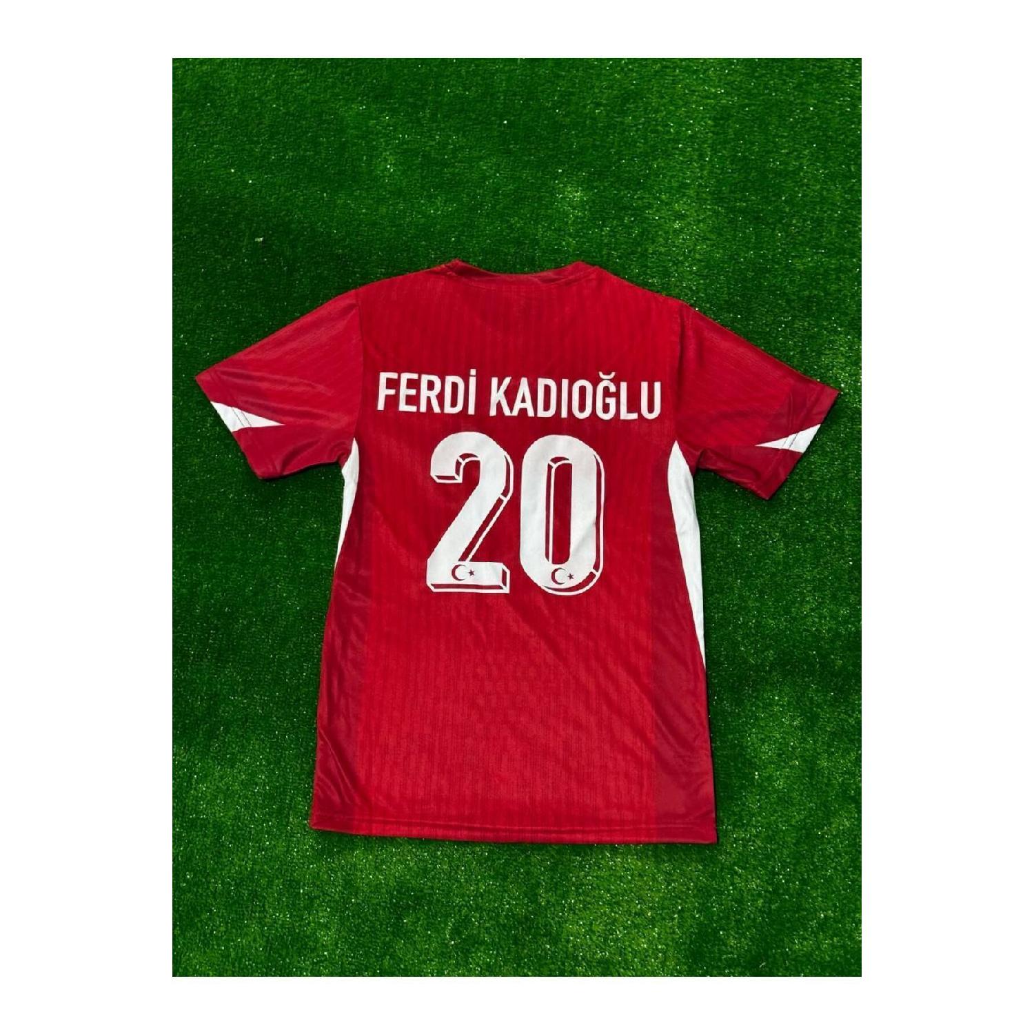 

Trkiye Ferdi Kadolu Euro 2024 European Championship Red Jersey S чистый