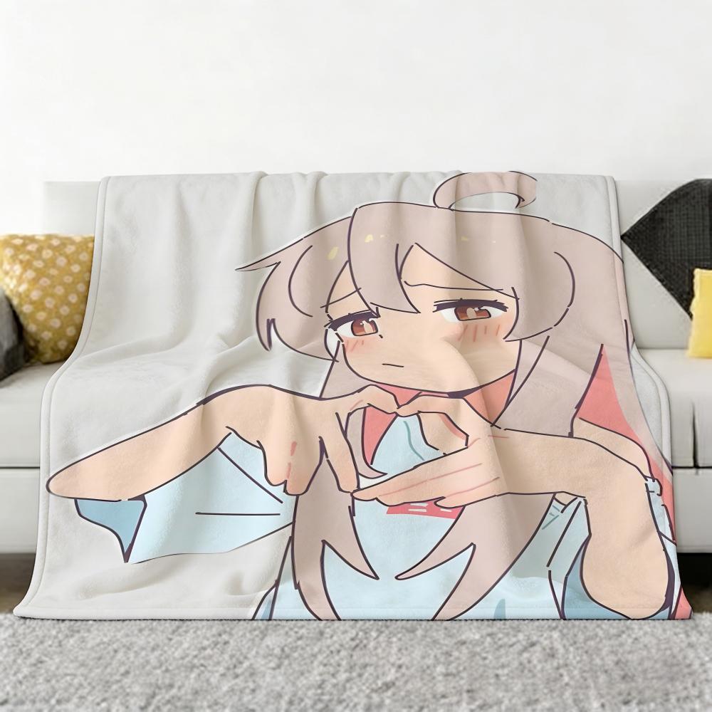 Anime O-Onimai Throw Soft Cozy Flannel Throw Blanket for Sofa Bedroom and More