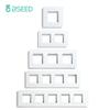 Bseed EU UK Russia Standard Pearl Crystal Glass Frame White Black Glod Grey Wall Socket DIY Part Home Improvement Decoration