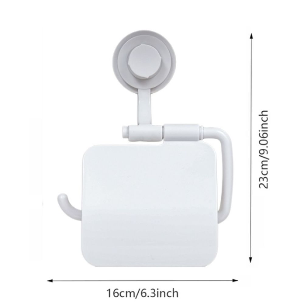Waterproof Toilet Paper Holder ABS Material Suction Cup Toilet Paper Holder Humid Environment