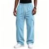 Men's Wide Leg Casual Pants with Athletic Comfort and Street, Loose Fit