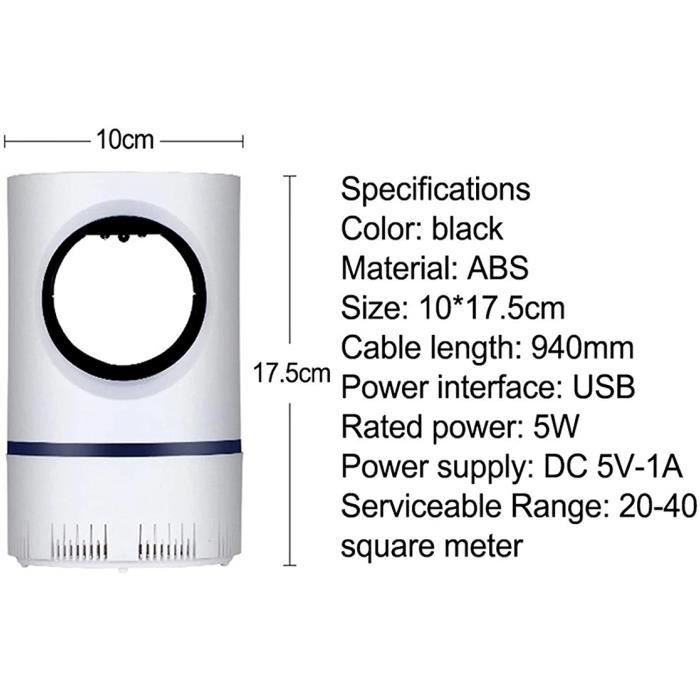 Lampe électrique anti-moustiques bug zapper anti-moustiques tapette anti-moustiques piège à insectes