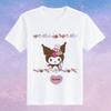 Childrens Pure Cotton Short Sleeved Japanese Cute Rabbit Cute Cute Kuromi Cartoon Printed Parentchild Tshirt Half Sleeve