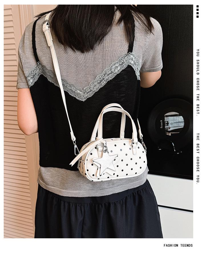 Elegant Polka Dot Shoulder Bag for Women – Stylish, Versatile, Handheld & Crossbody Design