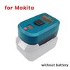Upgrade 65W Adapter Charger for Makita 18V Li-Ion Battery with Type-C Port and USB Port Reverse USB Charge Adapter Converter