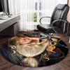 1pc Hogwarts4 Carpet, Round Rug, Comfortable, Suitable for Entryways, Living Rooms, Office, And Bedrooms, Christmas Decoration