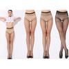 Kvinner Sexy Fishnet Hollow Strømpebukse Punk Strømper Stretchy Tights One Size