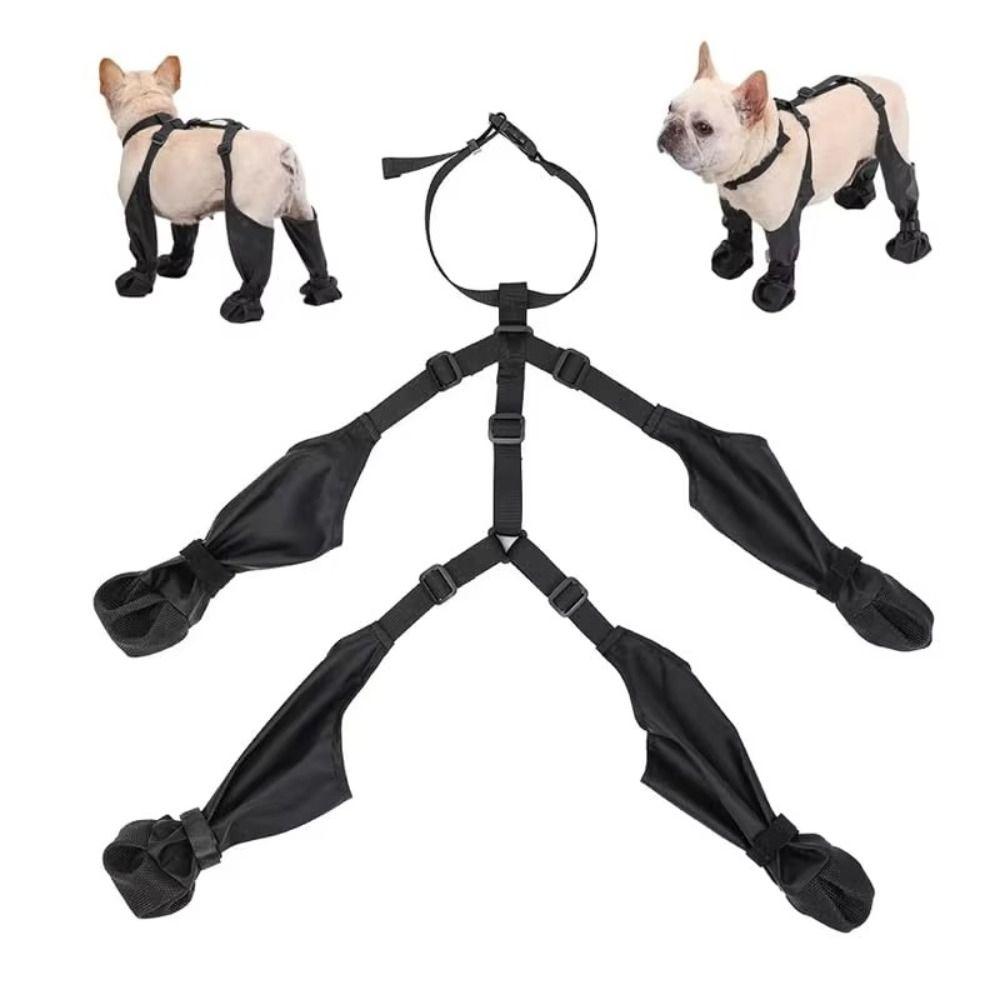

Non-Slip Dog Boots Ajustable Bulldog Paws Protector 2024 Dog Shoes Outdoor S