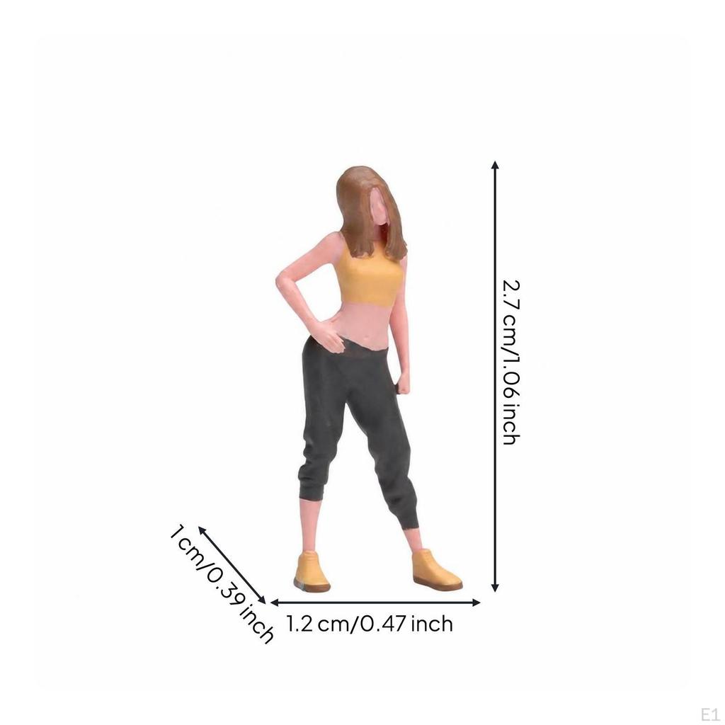 Miniature Woman Figure Realistic Female Collectible for Collectors
