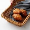 Rattan Aufbewahrungskorb Brotkorb Tisch Lebensmittel Aufbewahrungskorb Zuhause Gewebter Aufbewahrungskorb Tabletts Obst Servier Tischplatte Präsentiertablett
