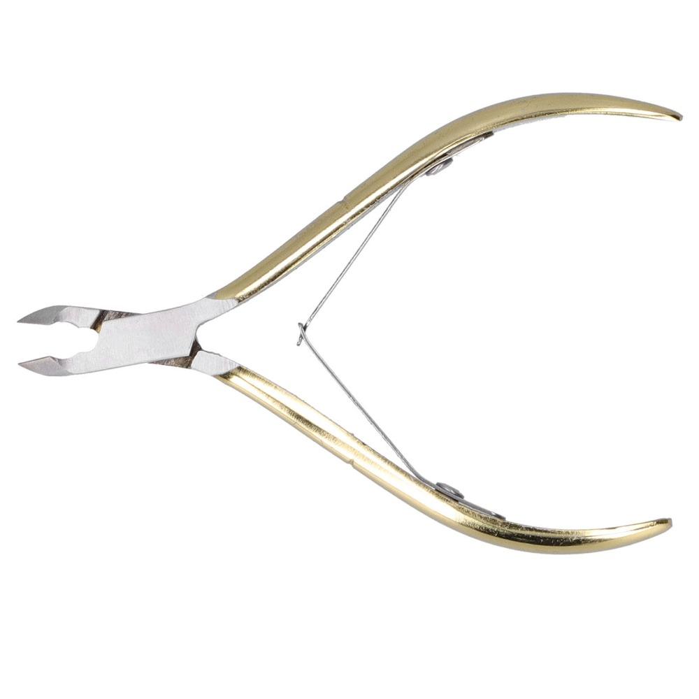 Gold Color Model D-501 Cuticle Nippers Stainless Steel Dead Skin Cutter  For Fingernails