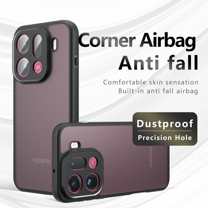 Für OPPO Find X9 Pro X9 Hülle Stoßfest Mattes Hautgefühl Matte PC+TPU Anti-Fingerabdruck Transparente Hülle Für Find X 9