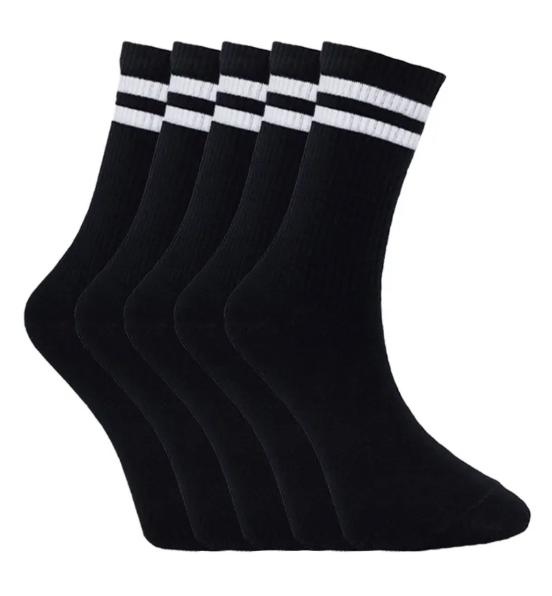 

5 пар носков средней длины, дышащие мужские носки, дезодорирующие, влагоотводящие, повседневные хлопковые носки One Size