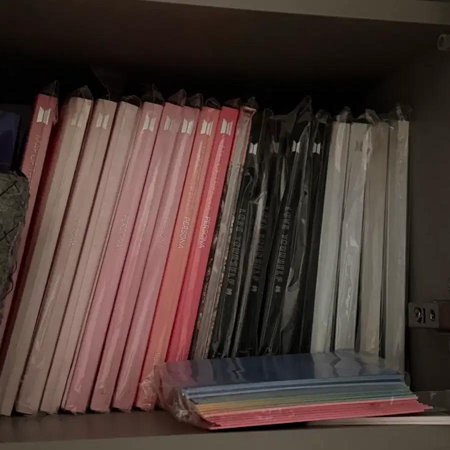 BTS albums and light stick