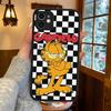 Cute Anime G-Garfields Cat Matte Silicone Phone Cases For IPhone 16 13 15 12 11 Pro Max Plus For IPhone 14 15 Pro