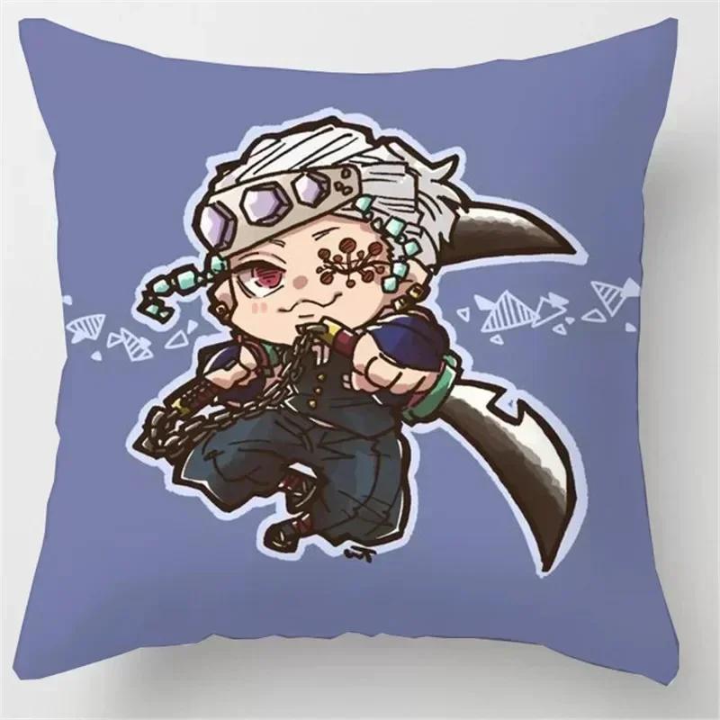 Demon Slayer Kamado Tanjiro Nezuko Poduszka Anime Poszewka na Poduszkę do Ciała Kawaii Loli Dziewczyna Samochód Sofa Dakimakura Poduszka Pokrowiec na Poduszkę