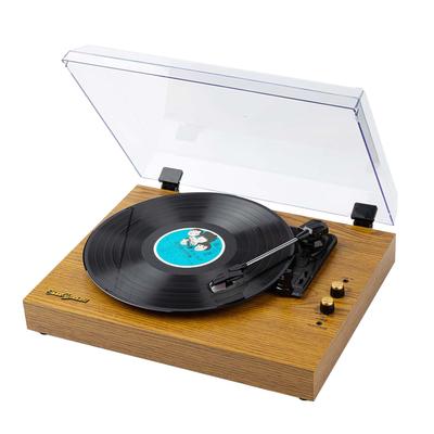Vinyl-Plattenspieler, LP-Plattenspieler, Retro-Plattenspieler, eingebaute Lautsprecher, Vintage-Grammophon, 3 Geschwindigkeiten, BT5.0