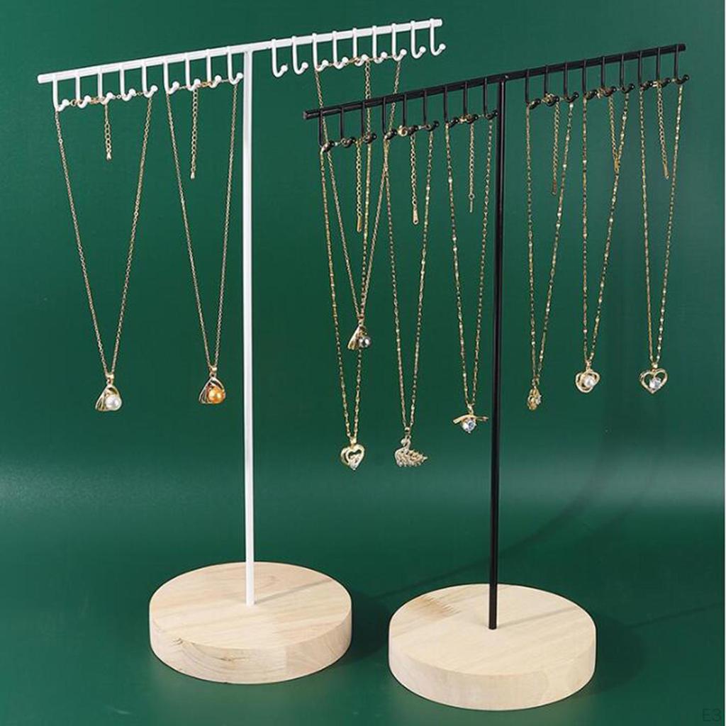 Schmuckständer, Armbänder, Halter zum Aufhängen von Ohrringen und Halsketten, 18 Haken aus Metall