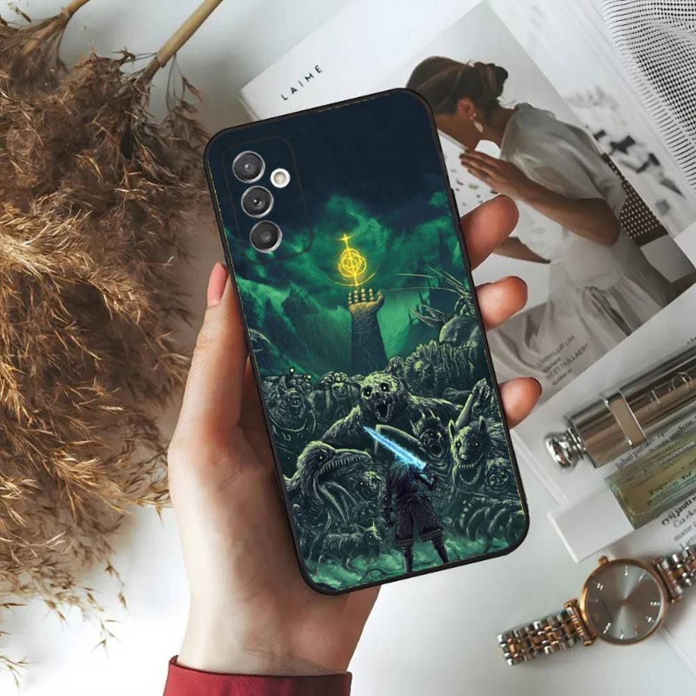 D-Dark S-Souls Phone Case For Samsung S24,23,22,30,21,10,9,Ultra,Plus,Lite,FE,5G Black Soft Case