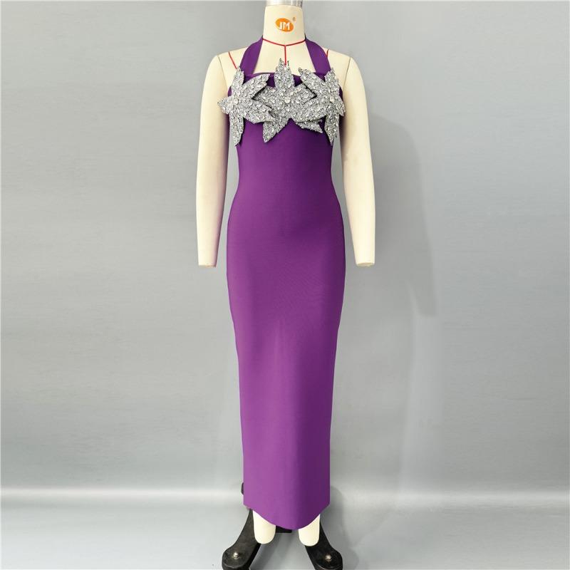 

Новое платье-бандаж с воротником-стойкой, модное, с цветами и бриллиантами, приталенное, банкетное, сексуальное вечернее платье XL