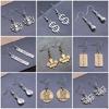 Boucles d'oreilles Symbole Om Yoga Vintage Boucles d'oreilles Mode Pour Femmes Apprêts de Fabrication de Bijoux DIY