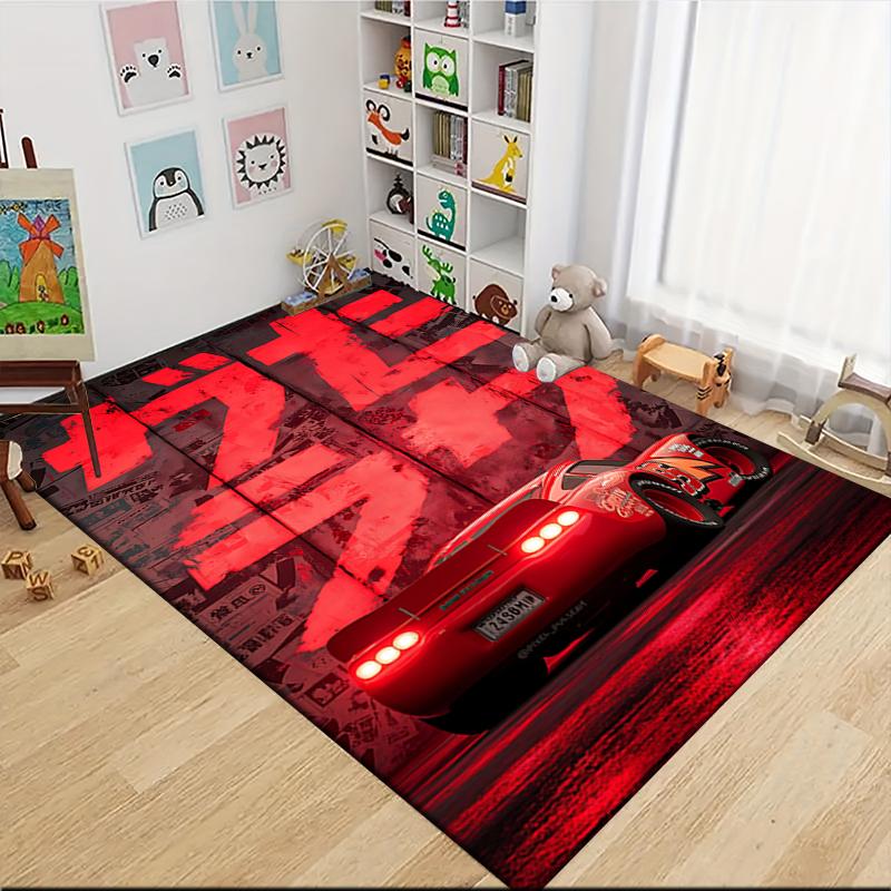 Neon Night Drive Carpet Rug Soft Washable Antislip Home Living Room Sofa Mats Personalized Christmas Rug