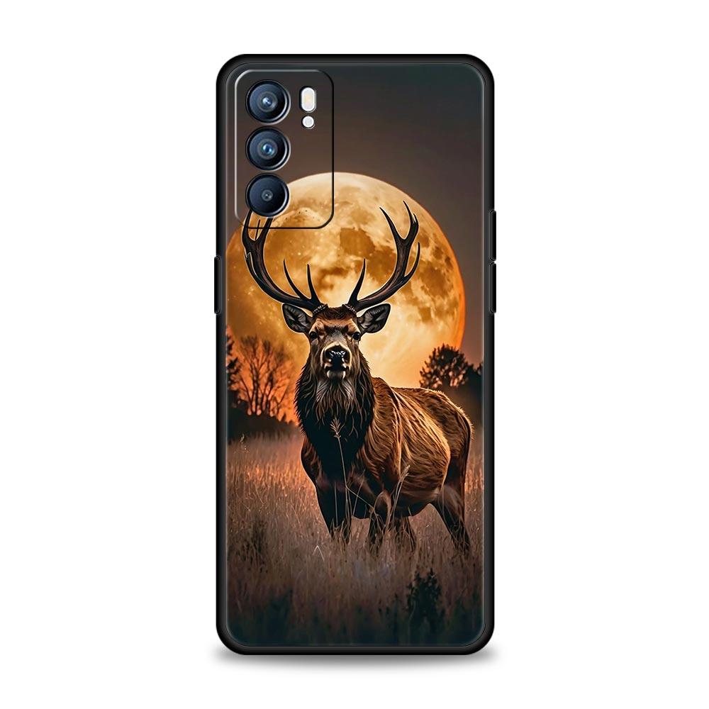Deer Lichee Pattern Phone Case For Oppo Reno 13 12 11 10 7 F Find X5 X6 A98 A80 A79 A78 A57 A54 A31 A17 Pro 5G Soft TPU Cover