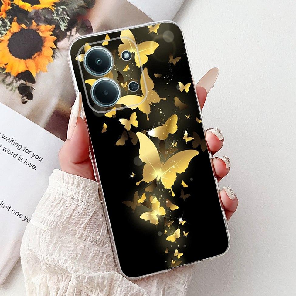 For Xiaomi Poco C85 4G Cover For Redmi 15C 4G Case Cute Cartoon Luxury Cool Boy Girls Fashion Butterfly Bumper Casing 25078RA3EA