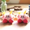 Adorable Birthday Kirby Plush Keychain Cute Soft Toy For Bags And Keyrings