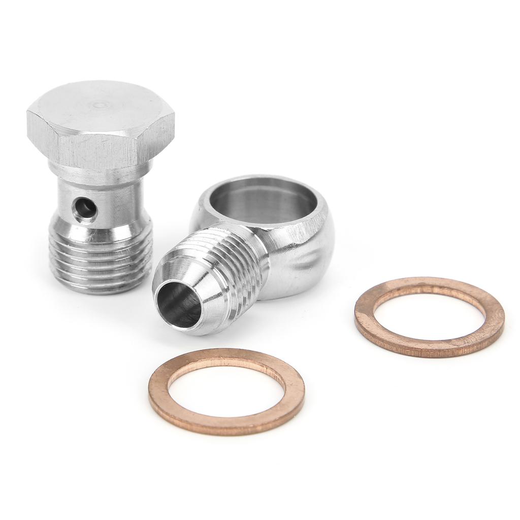 Turbo Banjo Bolt Kit Straight 16mm To 6AN 315‑02101‑026 for Garrett TB03 T3 Turbo