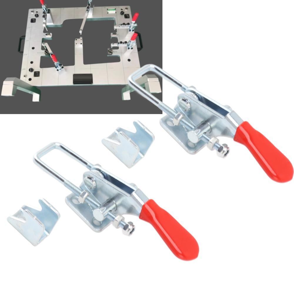 

2pcs Adjustable Pull Latch Clamp Stainless Steel Toggle Clamp Latch Toggle Latch Clamp Metalworking