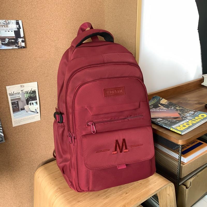 Large Capacity Men's and Women's Backpacks, College Students' Backpacks, Junior High School Students' Schoolbags, Women's Trendy Schoolbags