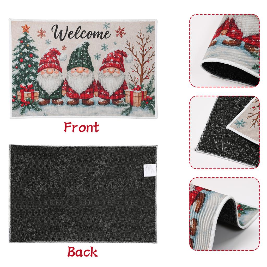 Christmas Doormat Merry Christmas Decorations for Home 2026 Navidad Natal Outdoor Floor Carpet Xmas Ornament New Year Gift 2026