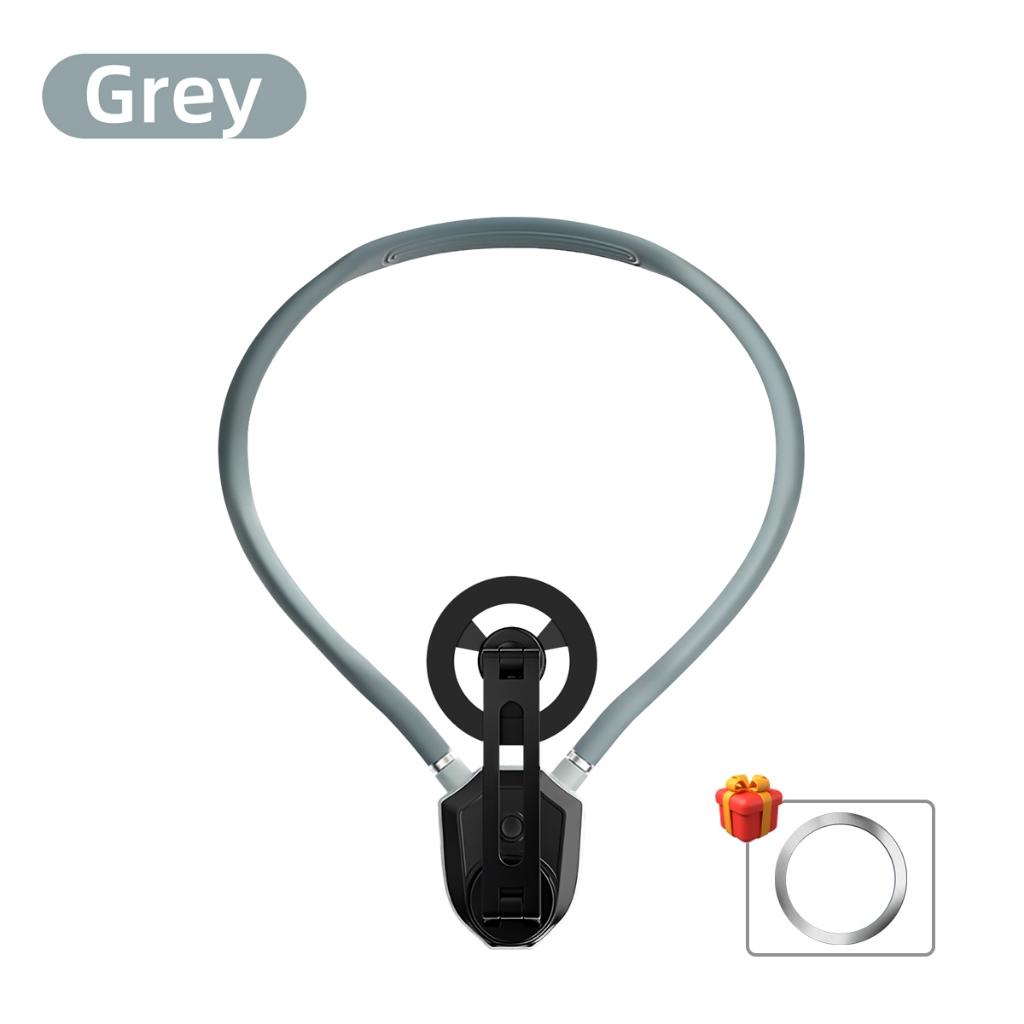

Магнитный шейный держатель для телефона для Android iOS Свободные руки Pov/Vlog Селфи Шейный держатель для телефона серый