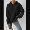 European & American Autumn Plus Size Women's Jacquard Long Sleeve Tie-Up Hooded Knit Sweatshirt, 2023