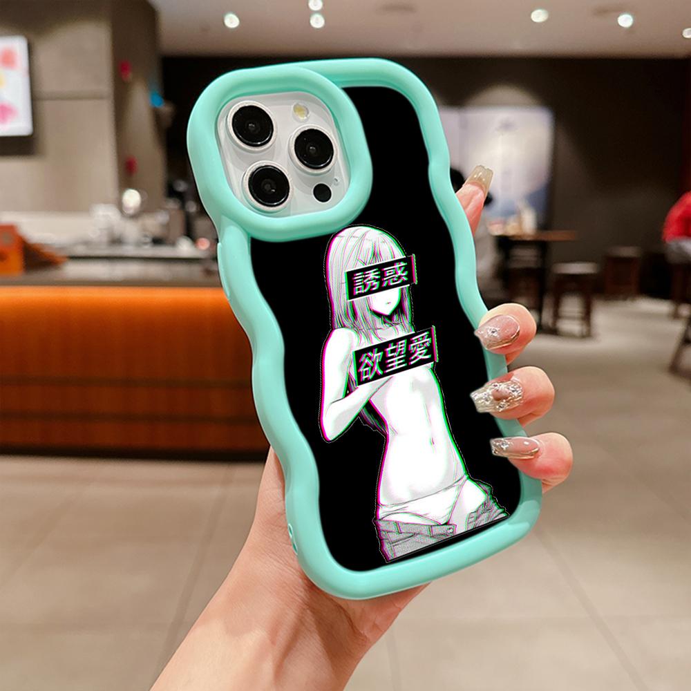 Ae81 Hentai Harajuku Anime Girl art Protective Phone Cases for Samsung S24 Plus S23 Ultra A14 A55 A06 Honor Motorola OnePlus Big Wave TPU Back Cover