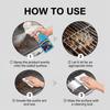 BBQ Grill Cleaner 200ml Grease and Stain Remover for Barbecue Grates Ovens Stovetops Cookware Kitchen Appliances Safe Formula Spray Bottle
