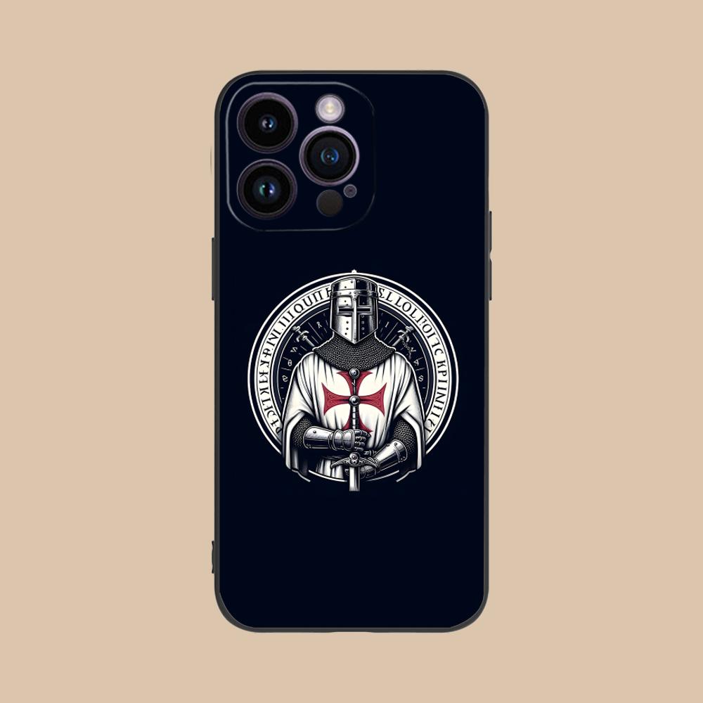 Tempelritter Handyhülle für iPhone 17 16 15 14 13 12 11 X XR XS 8 7 Air Pro Max Plus Mini Buntes Cover Luxus Schön