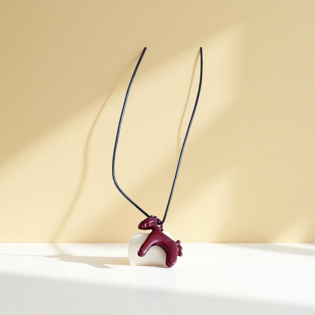 Charming Colorful Pony Pendant High-End Children's Necklace