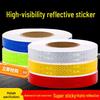 1cm Reflective Sticker for Bicycles, Cars, & Helmets - Luminous Warning Strip