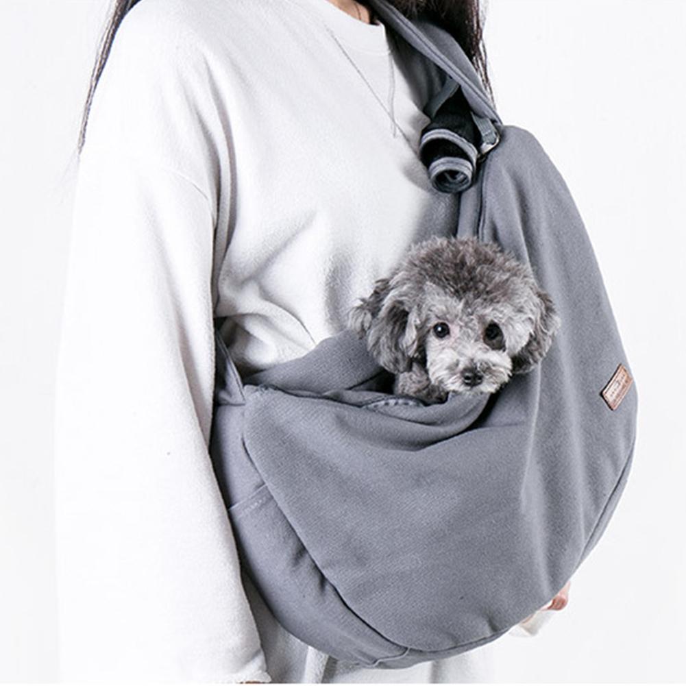 Portable Carrying Single Shoulder Bag with Pocket for Small Pets Cat Dog Outdoor Use