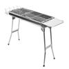 50 Pcs Full Set of Barbecue Stove Thicken Stainless Steel Barbecue Grill Carbon Barbecue Stove Rack