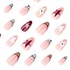 French Crocodile Pattern Five-Pointed Star Wearable Nail Art Set