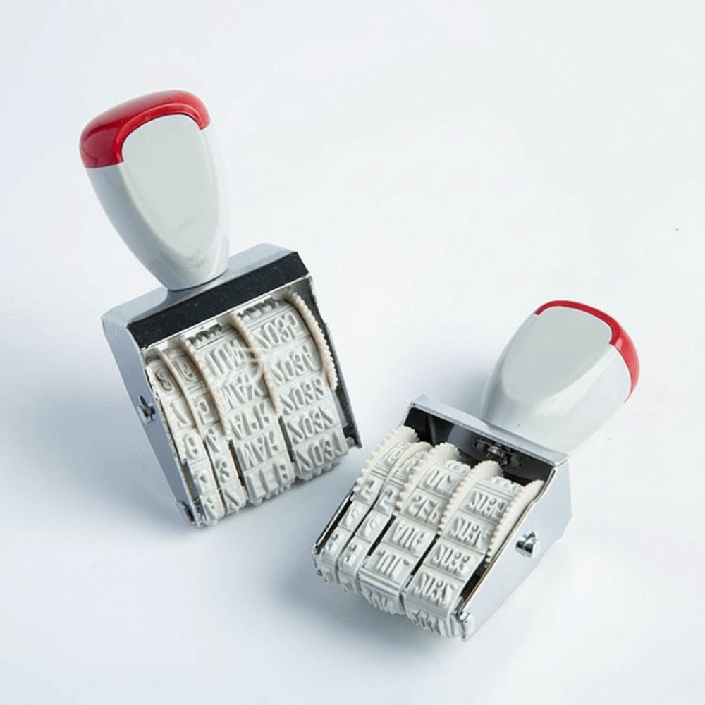 Adjustable Digital Date Wheel Stamp Vintage Number Roller Stamp Date Postmark Stamp Sealing Stamp
