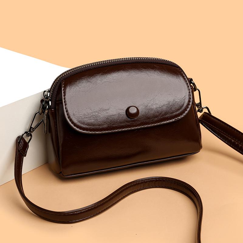 New Women's Shoulder Bag, High-quality UP Leather Crossbody Bag, Simple Shoulder Bag, Casual Handbag Suitable for Daily Use and Shopping