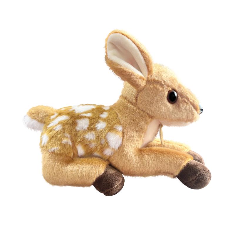 25cm Liegender Rehkitz Plüschtiere Weiche Gefüllte Cartoon Tierpuppe Niedliche Hirschpuppe Für Heimdekoration Geschenke