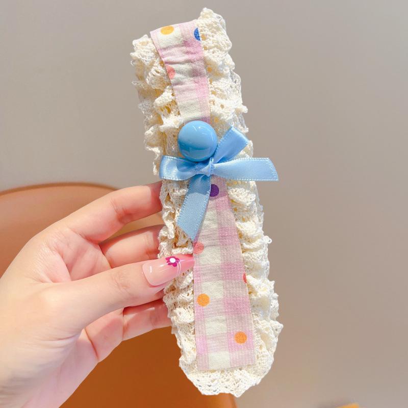 1/3Pcs Sweet Cute Baby Headbands Bangs Stickers Girls Princess Hair Artifact Kids Headwear Photography Props